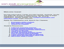 Tablet Screenshot of myweb.sjeccd.edu